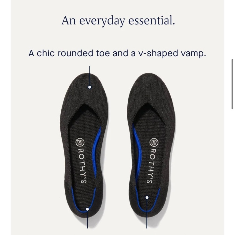 Rothy’s black flats